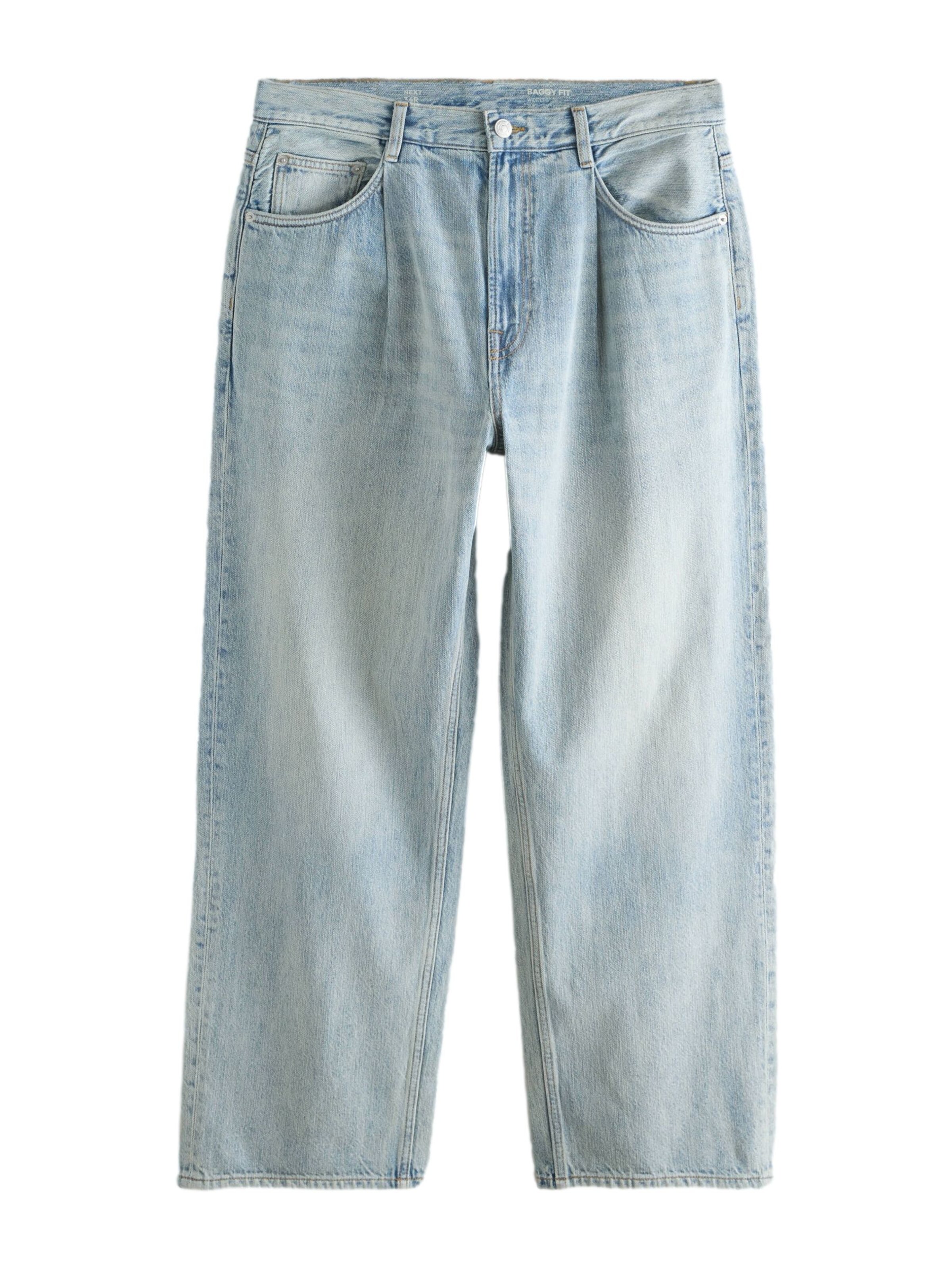 Next Baggy Jeans in Blau: Vorderseite
