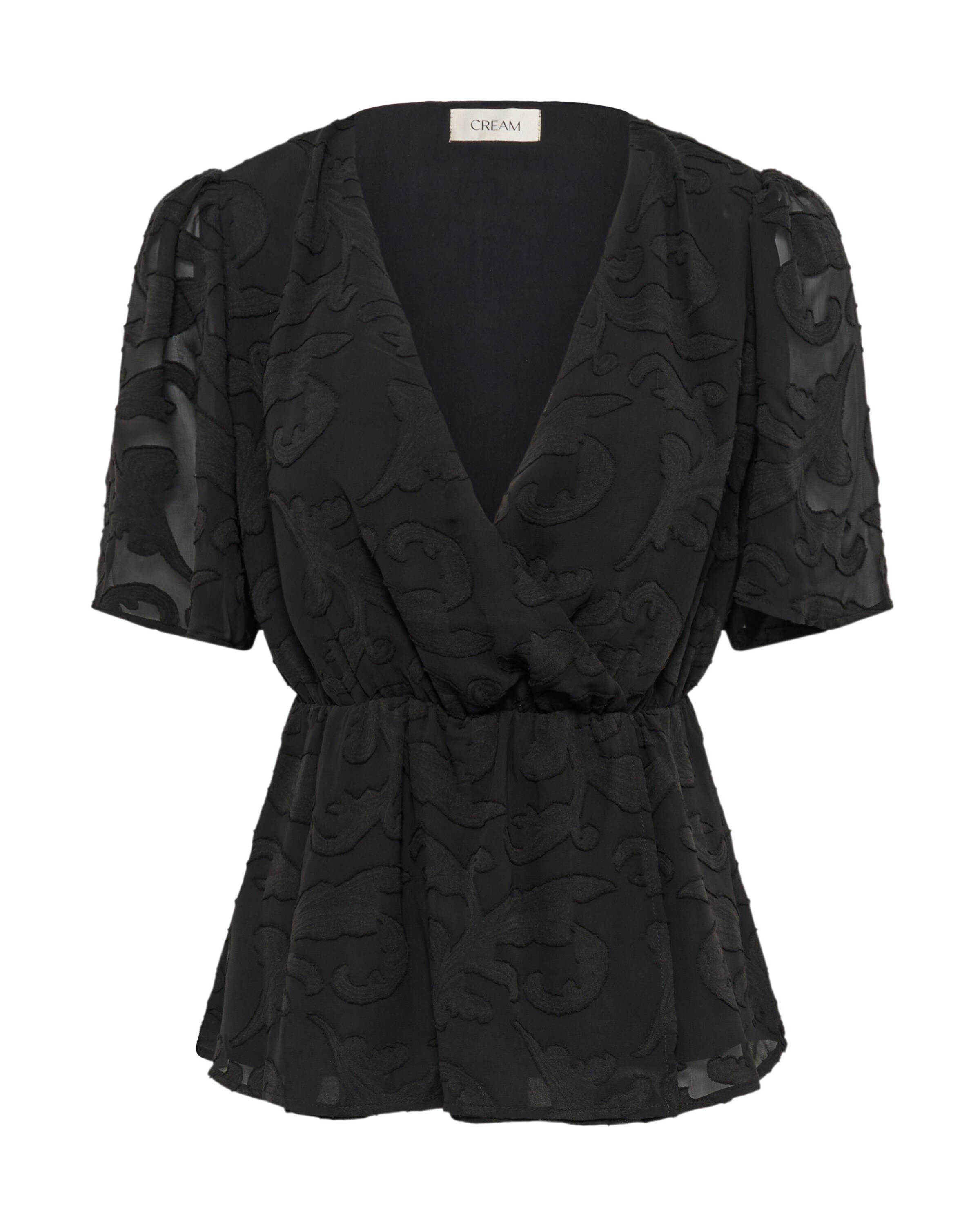Cream - Blusa 'Sandra' en negro: frente