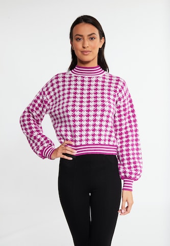 Pull-over faina en rose : devant