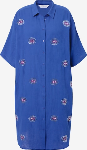 Robe-chemise Studio Untold en bleu : devant