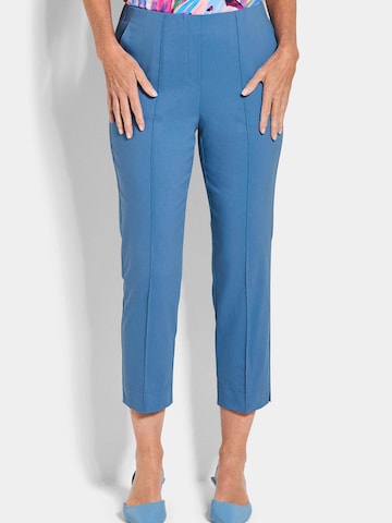Goldner Slimfit Hose in Blau