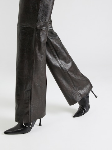 DAY BIRGER ET MIKKELSEN Flared Trousers 'Milo' in Black