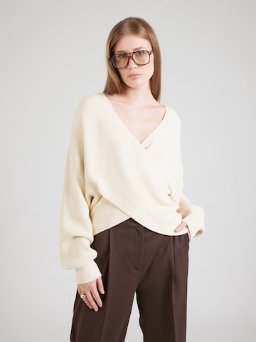 Pull-over 'Zinelle Rachelle' MSCH COPENHAGEN en beige : devant