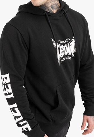 Bluză de molton 'B3LI3VE HOODIE' de la Tapout pe negru