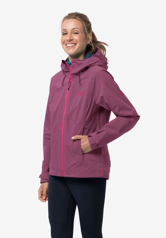 JACK WOLFSKIN - Chaqueta de montaña en lila: frente