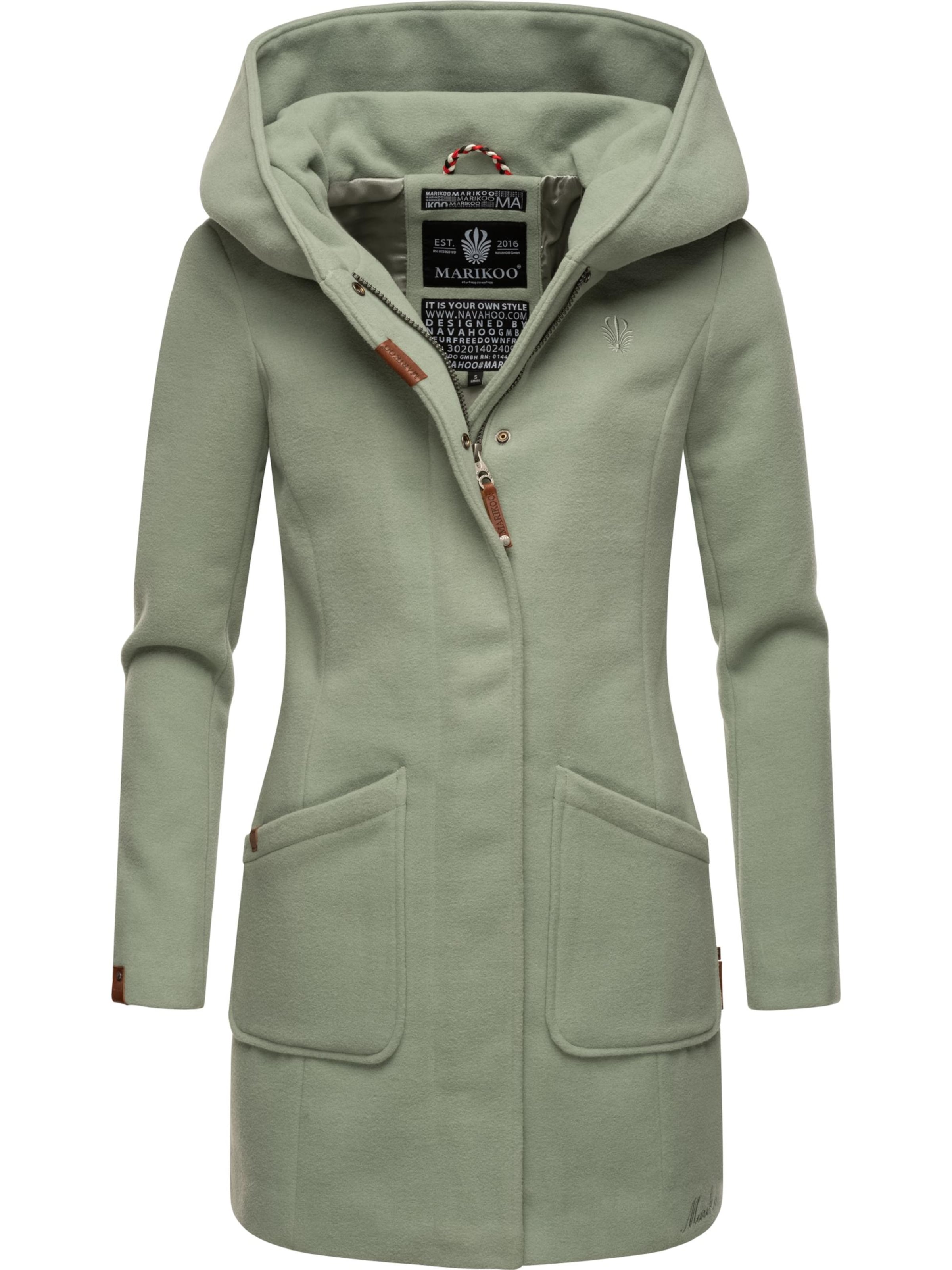 MARIKOO Tussenmantel 'Maikoo' in Groen: voorkant