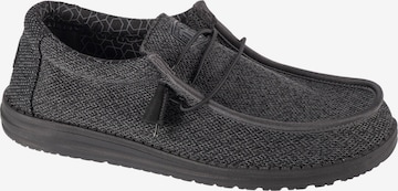 HEY DUDE Moccasin 'Hey Dude Wally Sox' in Black: front