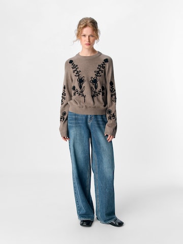 OBJECT Sweter 'OBJLANEY RUBIN' w kolorze brązowy
