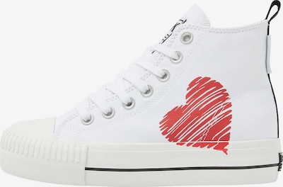BRITISH KNIGHTS Sneaker high 'Kaya' i 36 i rød / sort / hvid, Produktvisning