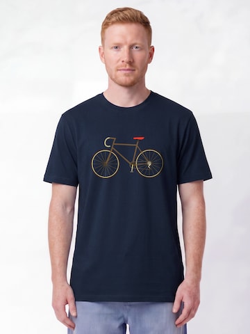 T-Shirt 'Fahrrad' Watapparel en bleu : devant