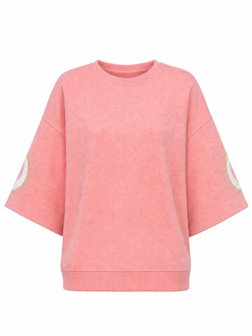 T-shirt oversize 'ELEVATE_ Himari' I want the moon en rouge : devant