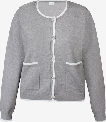 ze-ze Strickjacke 'Ciku 994' in Grau: Vorderseite