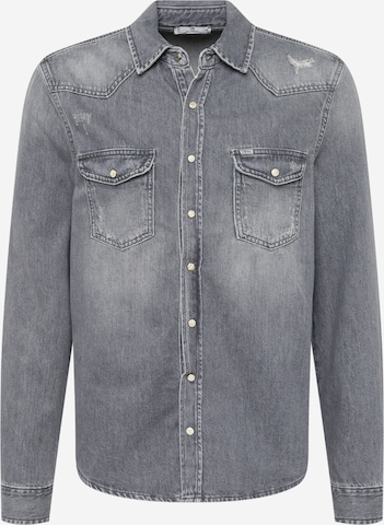 LTB Button Up Shirt 'Rohan' in Grey: front