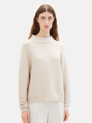 TOM TAILOR Pullover in Beige: predná strana