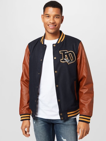 Iriedaily Winter Jacket 'Varsity' in Blue: front