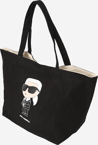 Karl Lagerfeld Shopper 'Ikonic 2.0.' in Zwart: voorkant