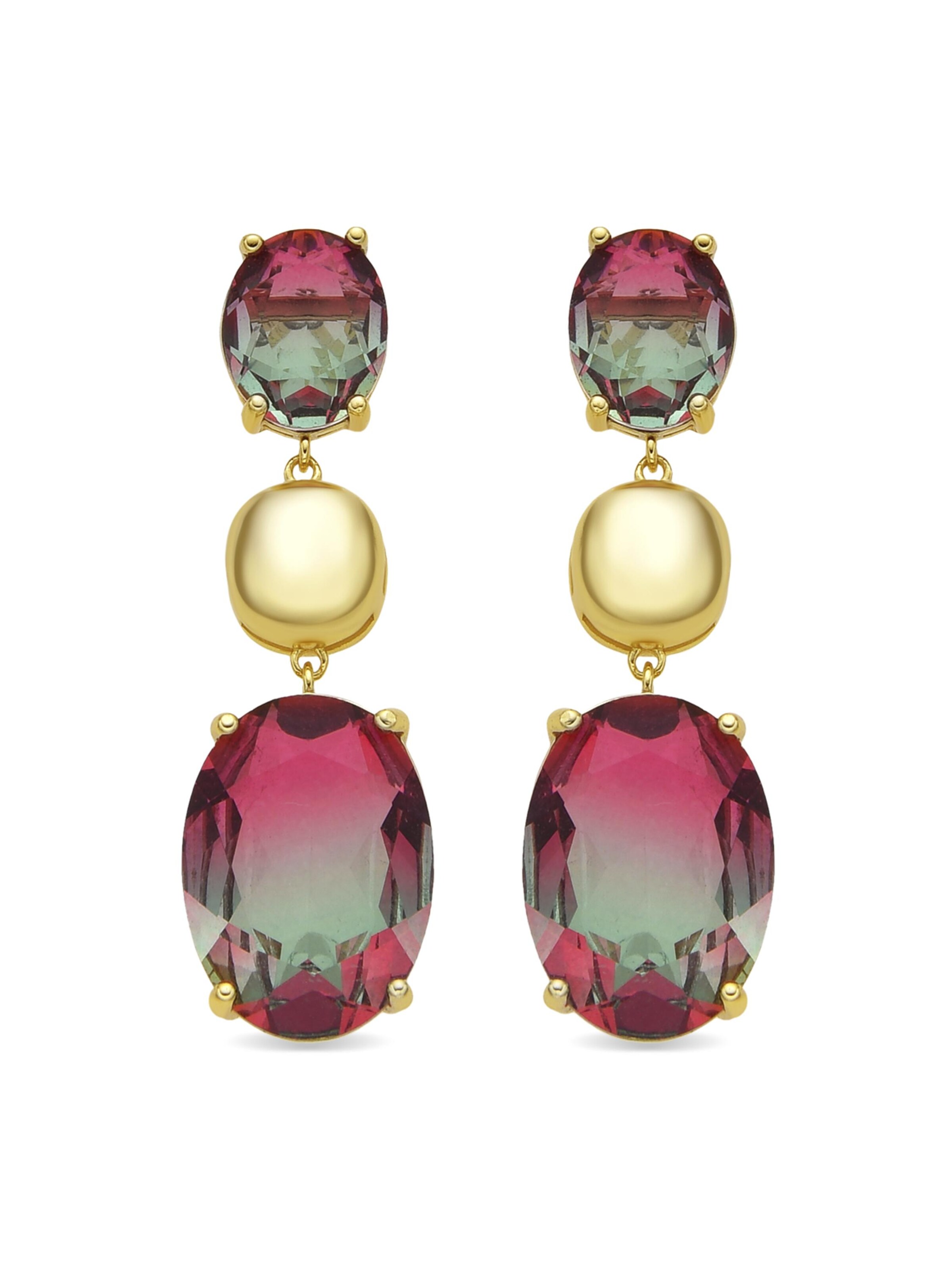 Boucles d'oreilles 'Huaba' Luxenter en mélange de couleurs : devant