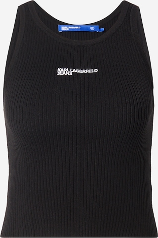 KARL LAGERFELD JEANS Вязаный топ в Черный: спереди