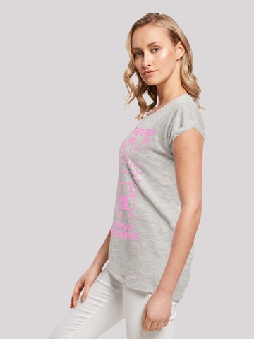 F4NT4STIC Shirt 'Fall Out Boy Pink Dog So Much Stardust' in Grijs