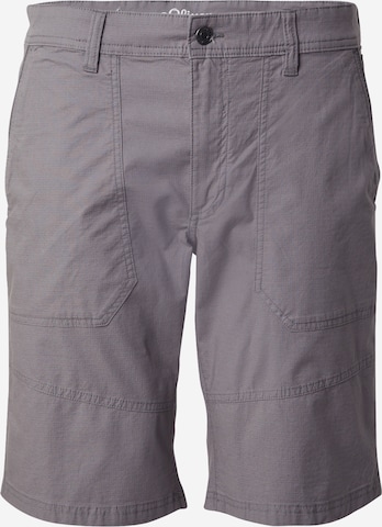 s.Oliverregular Chino hlače - siva boja: prednji dio