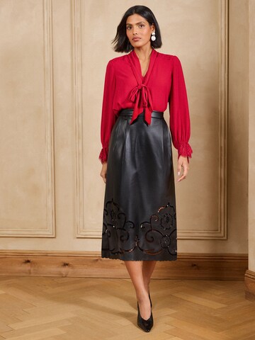 Jupe love & roses en noir