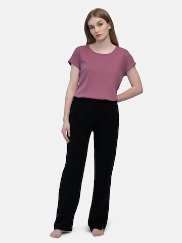 greenjama Pyjamahose in Schwarz