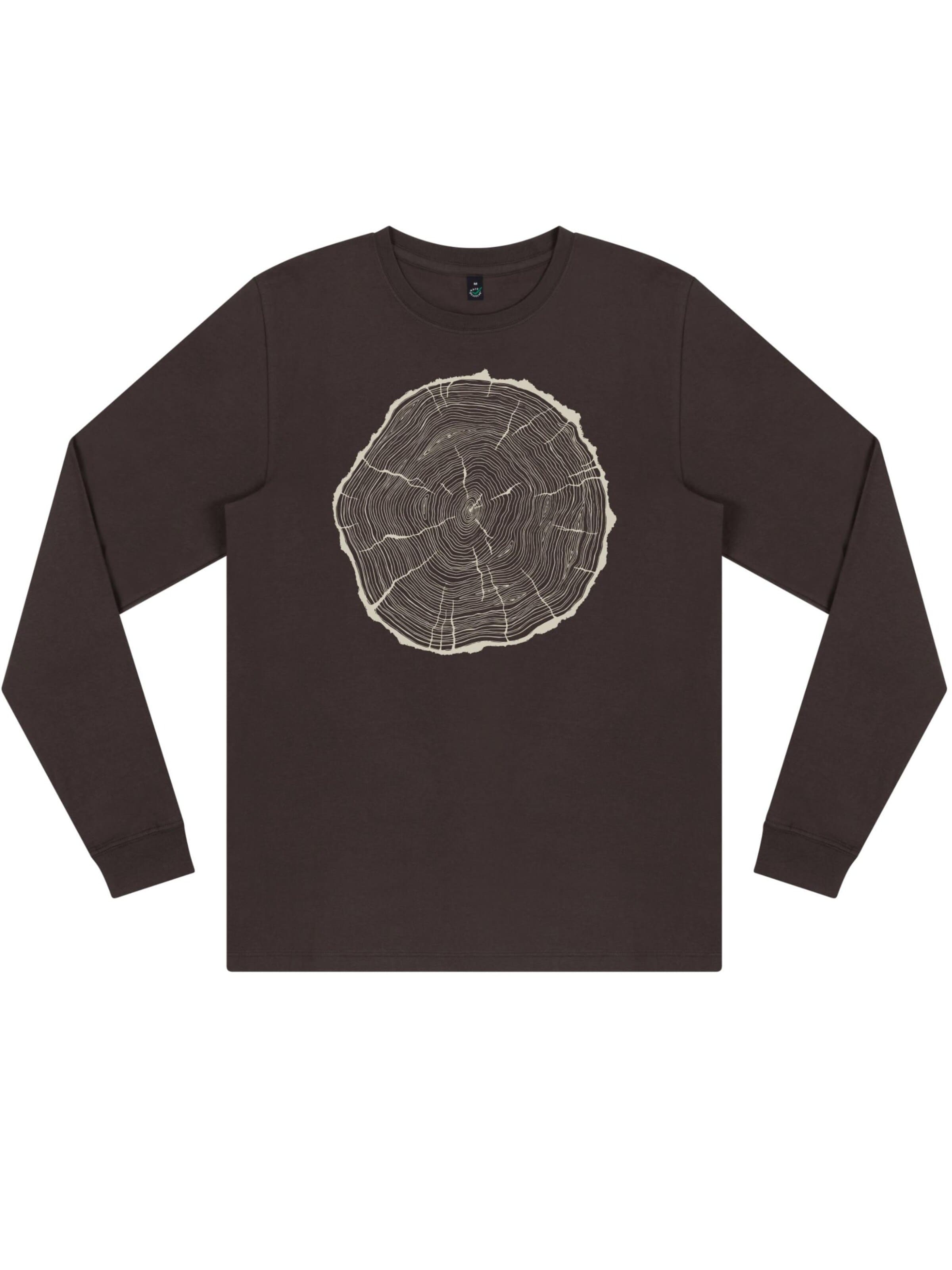 Life-Tree Shirt 'Fairwear BigSlice' in Grey: front