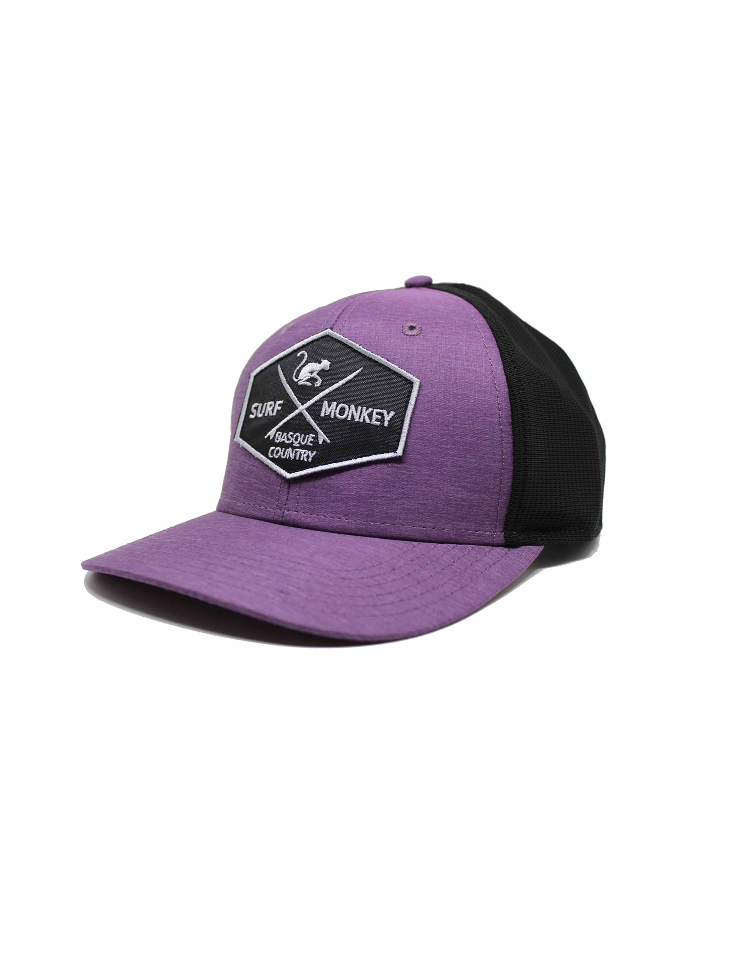 Casquette de sport Surf Monkey en violet : devant