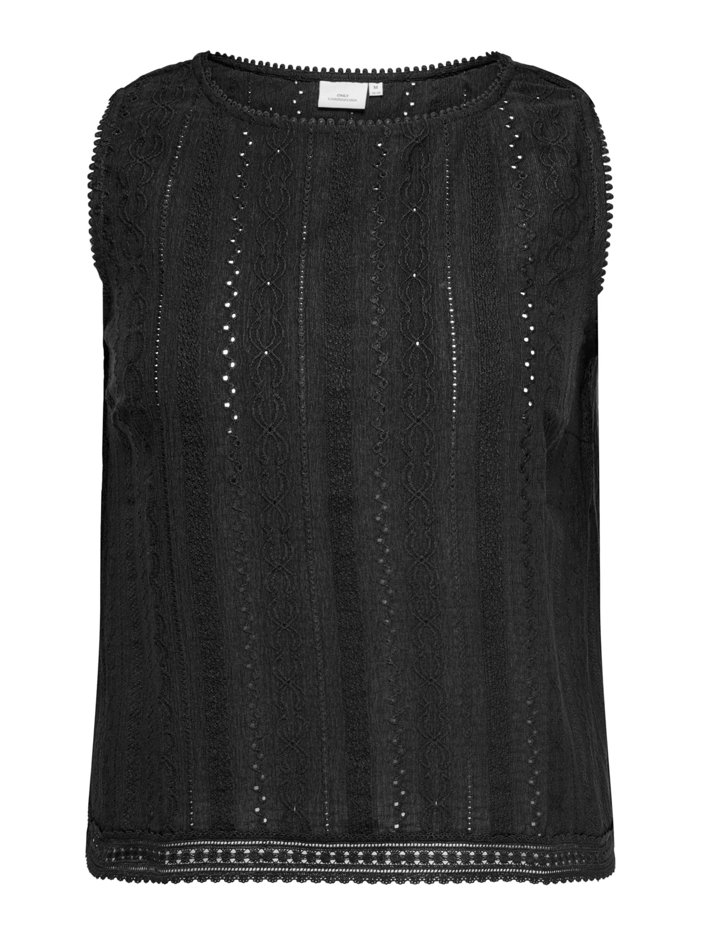 ONLY Carmakoma - Top 'CARSOL' en negro: frente