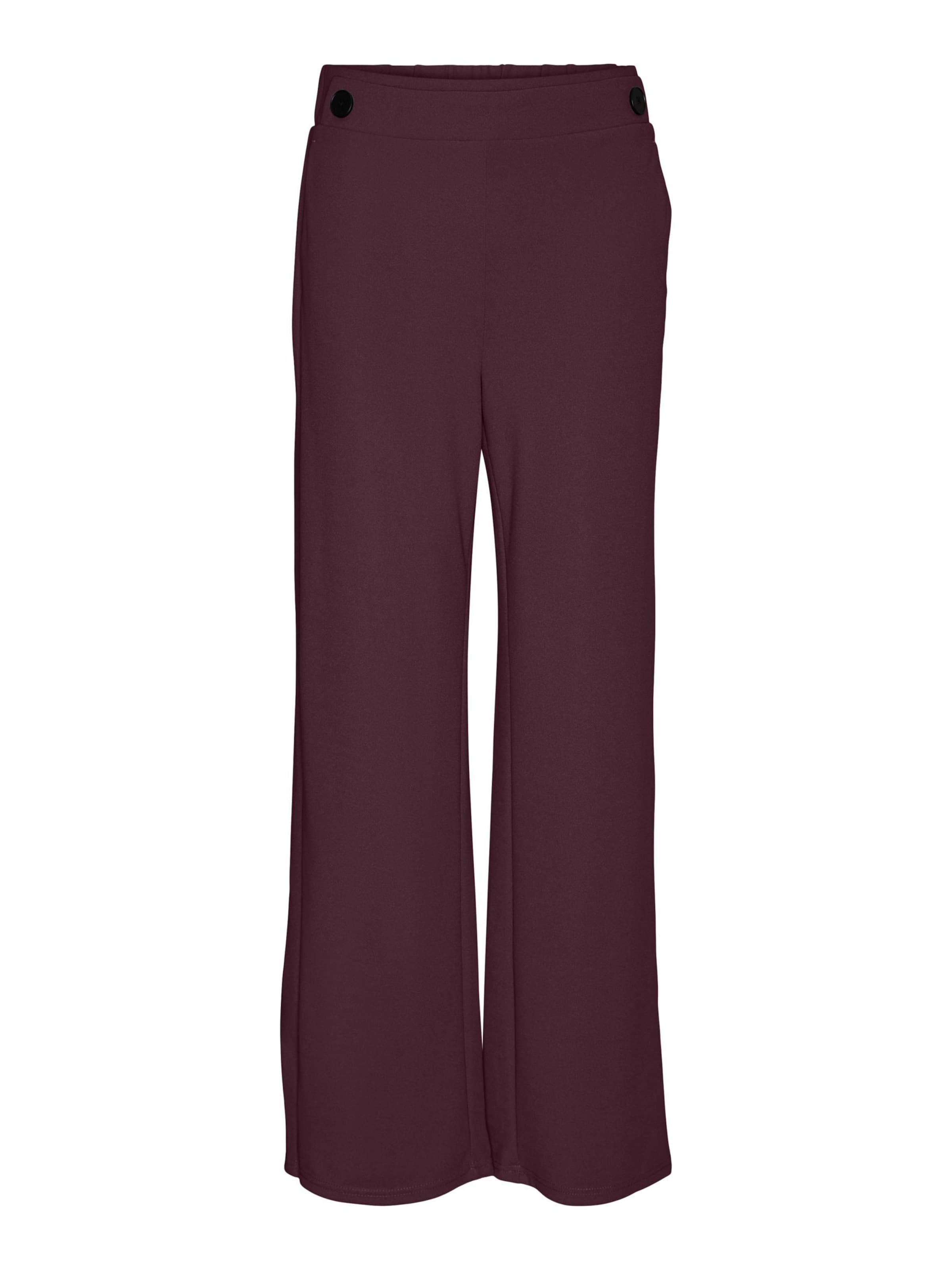 Wide leg Pantaloni di VERO MODA in rosso: frontale