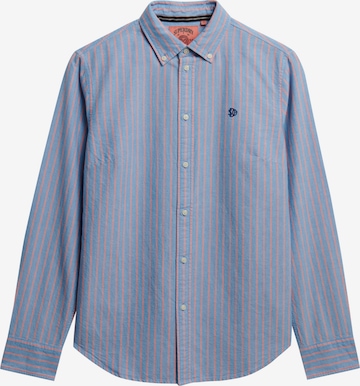 Chemisier Superdry en bleu : devant
