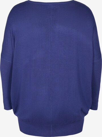 Zizzi Sweater 'MCARRIE' in Blue