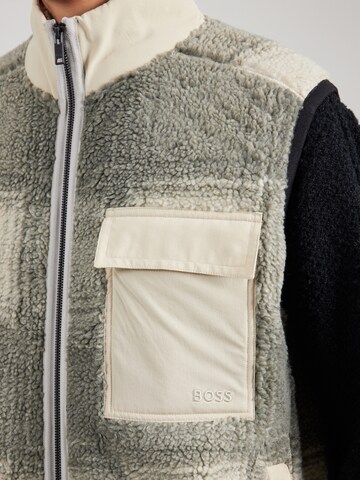 BOSS Weste 'Ze_Check' in Beige