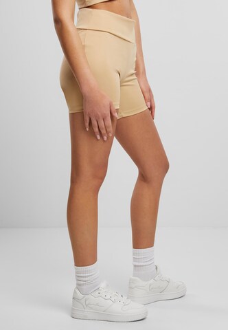 Karl Kani Skinny Workout Pants in Beige