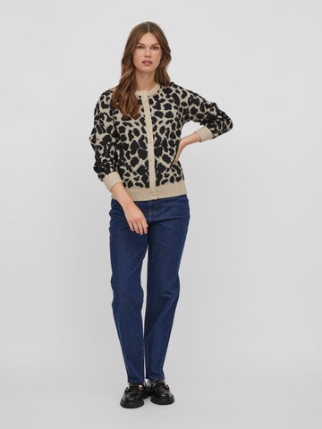 VILA Strickjacke in Beige