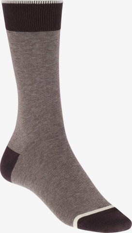 Chaussettes Boggi Milano en marron : devant