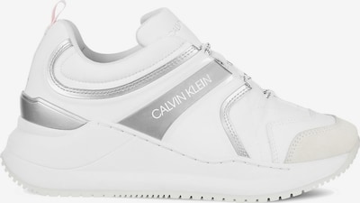 Calvin Klein Jeans Matalavartiset tennarit värissä hopeanharmaa / vanha roosa / valkoinen, Tuotenäkymä