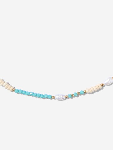 ØYRE Łańcuszek 'Mixed Bead' w kolorze niebieski