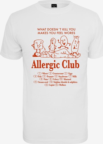 MT Men T-shirt ' Allergic Club Tee ' in Weiß: predná strana