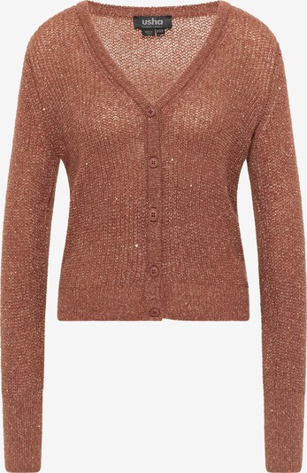 usha BLACK LABEL Knit cardigan in Brown, Item view