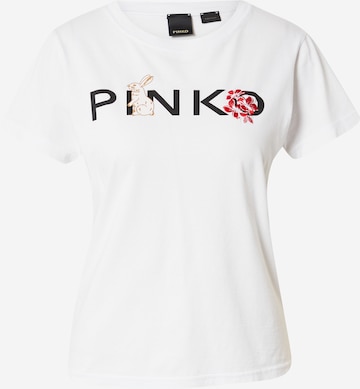 PINKO - Camiseta en blanco: frente