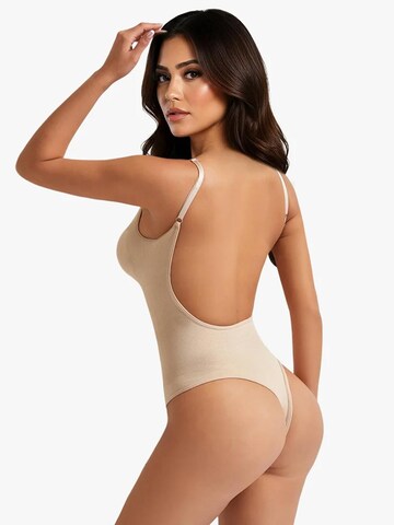 Shapetape Shapingbody 'Body met Lage Rug Met String' in Beige