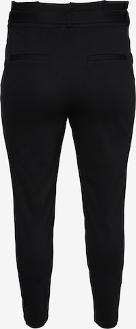 Vero Moda Curve Tapered Pleat-Front Pants 'Eva' in Black