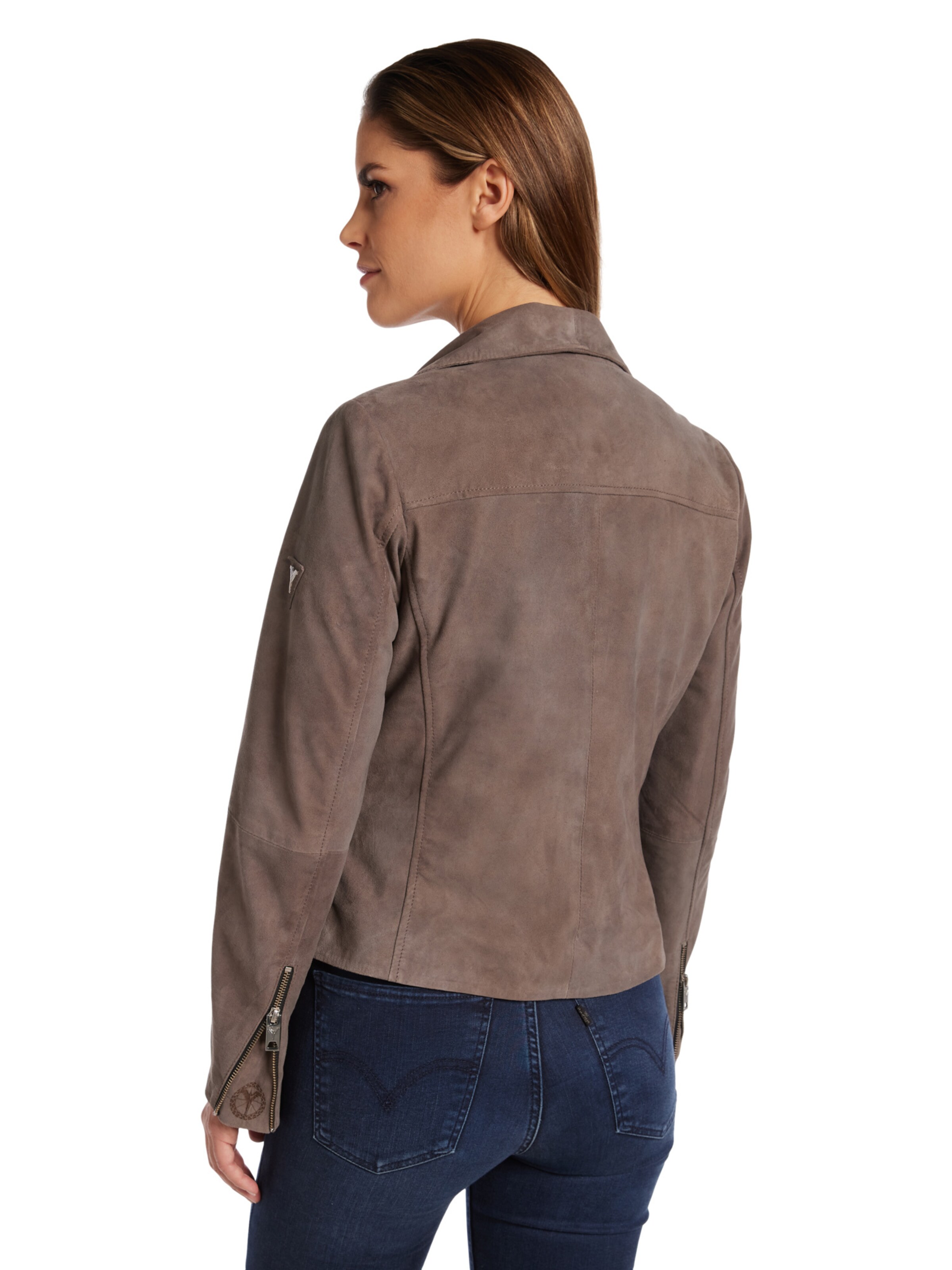 Carlo Colucci Übergangsjacke 'Dal Bella' in Braun