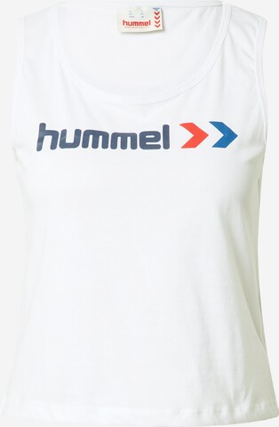 Sport top 'Texas' de la Hummel pe alb: față