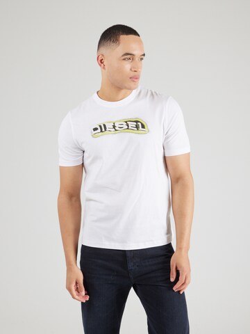Maglietta 'T-ADJUST-R4' di DIESEL in bianco: frontale