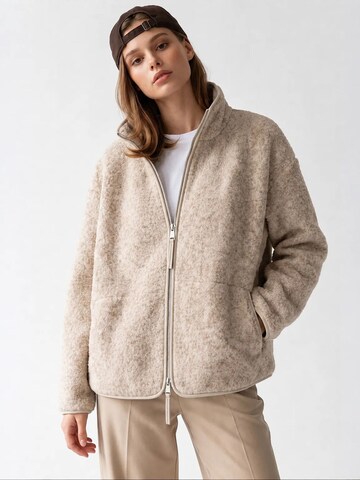 MixRay Fleece jacket 'Sweatshirts' in White
