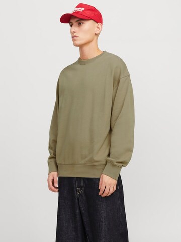 Felpa 'JJECharge' di JACK & JONES in verde: frontale