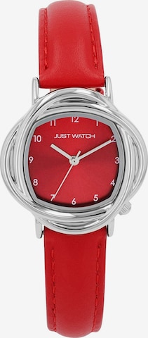Just Watch Analog Watch 'Antoni, Datumsanzeige' in Red: front