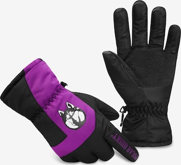 Polar Husky Athletic Gloves 'Jannu' in Purple